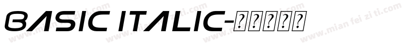 Basic Italic字体转换